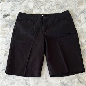 St. John's Bay Black Bermuda 11” Shorts (NWOT)